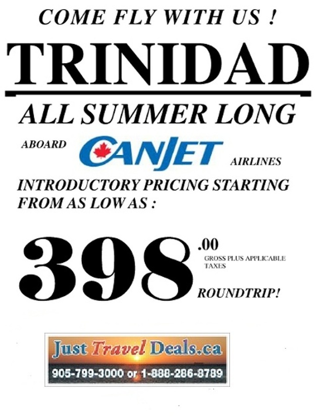 Trinidad Flights |Trinidad Discount Tickets | Trinidad Last Minute